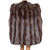 Vintage 1940s Silver Fox Fur Cape Jacket Size M L - Poppy's Vintage Clothing