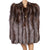 Vintage 1940s Silver Fox Fur Cape Jacket Size M L - Poppy's Vintage Clothing