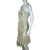 Vintage 1970s Disco Party Dress Silver Metallic Lamé One Shoulder Size Small - Poppy's Vintage Clothing