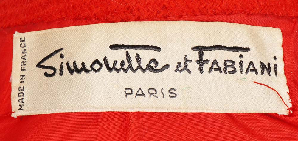 Vintage 1960s Simonetta and Fabiani Red Wool Coat - Poppy's Vintage Clothing