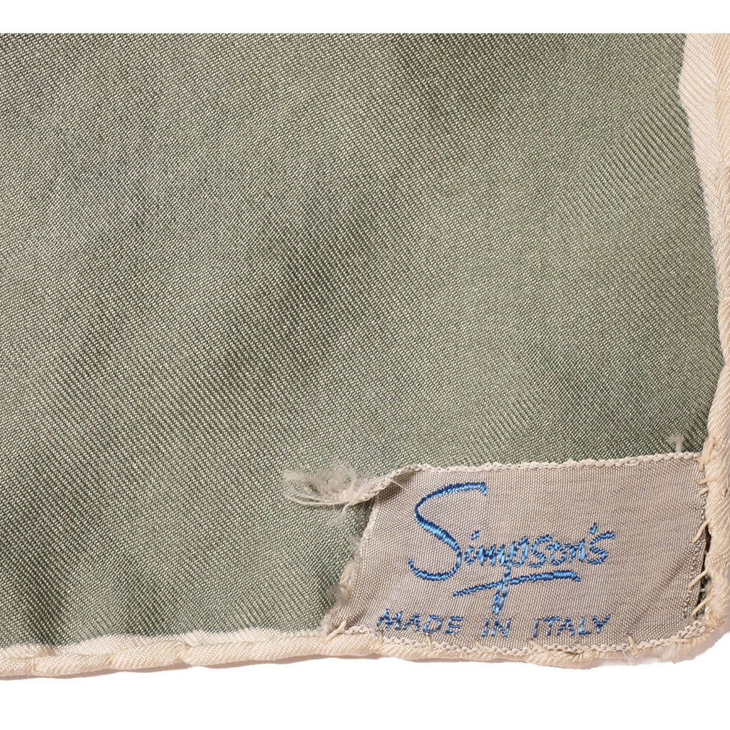 Vintage 1950s Silk Twill Scarf Windy Paris Street Scene Illustration Newspapers - Poppy's Vintage Clothing