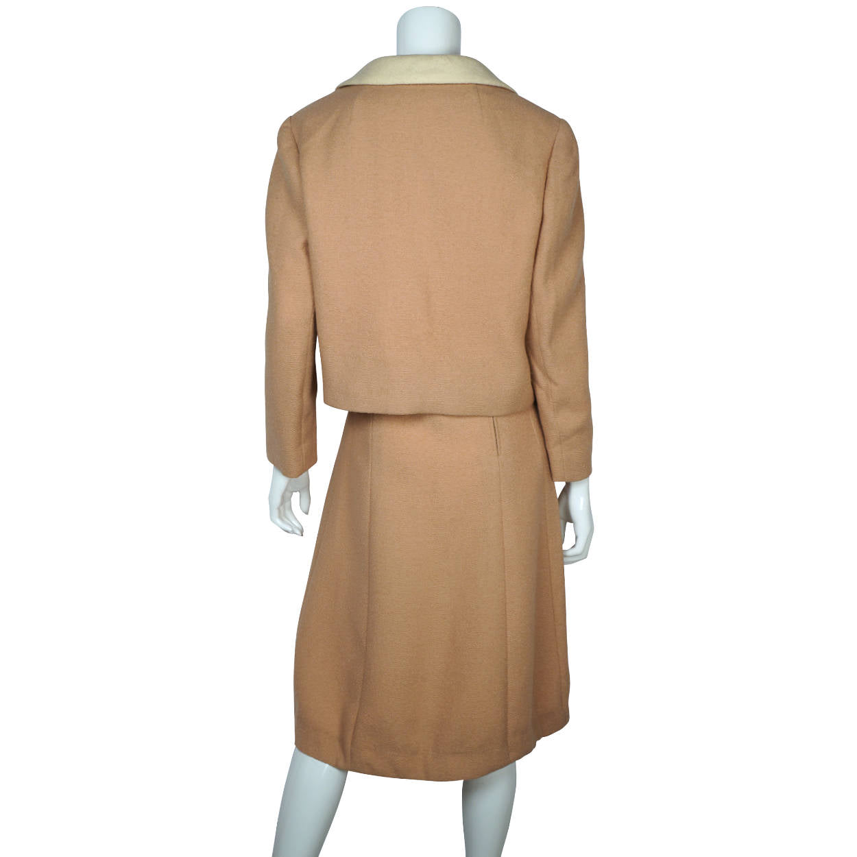 Vintage 60s Dress with Matching Jacket Jackie O Size  L - Poppy's Vintage Clothing