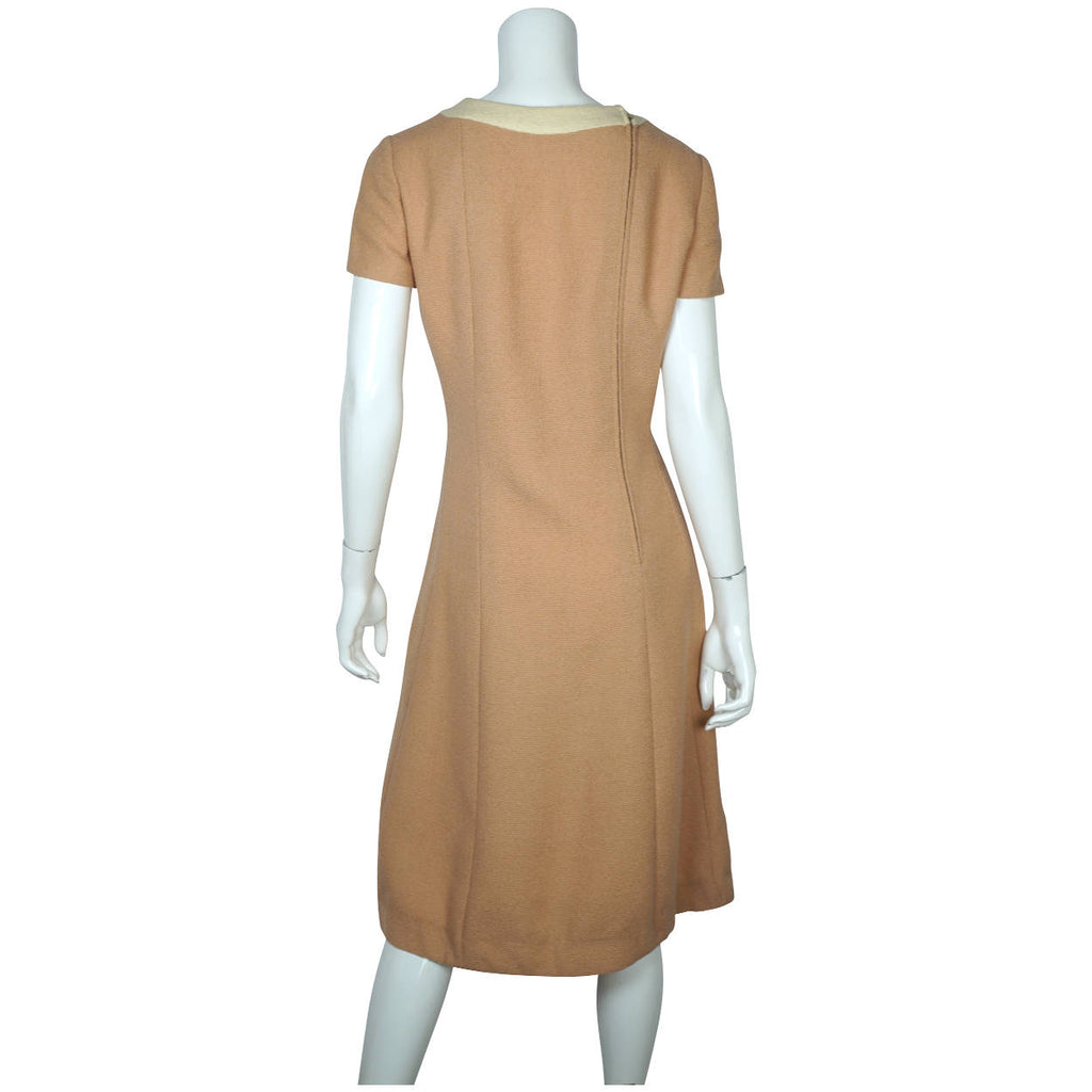 Vintage 60s Dress with Matching Jacket Jackie O Size  L - Poppy's Vintage Clothing