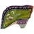 Antique Chinese Lotus Shoe for Bound Feet Green Silk
