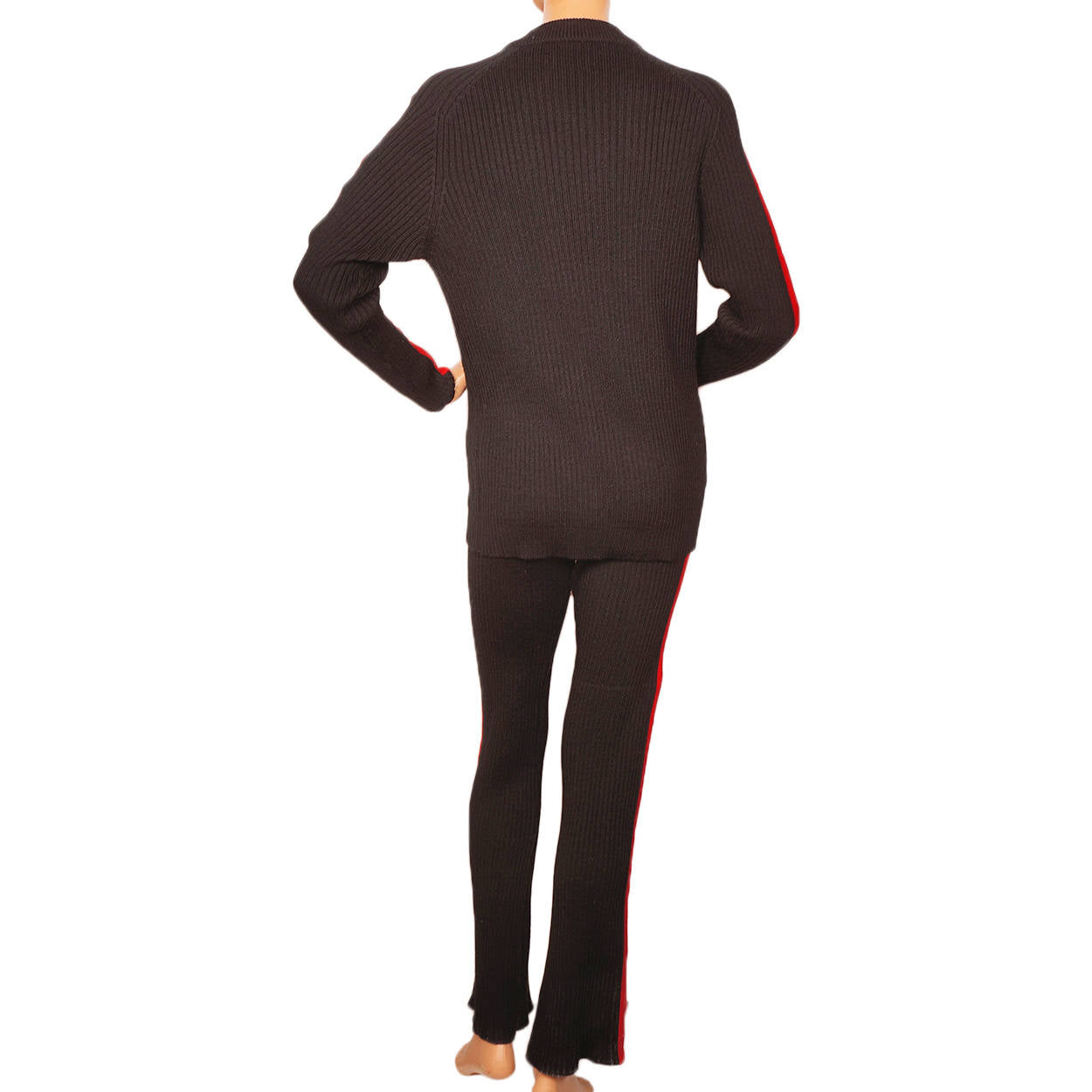 Vintage 1960s Ski Doo Snowmobile Pantsuit Sweater w Pants Canada Ladies Size L - Poppy's Vintage Clothing