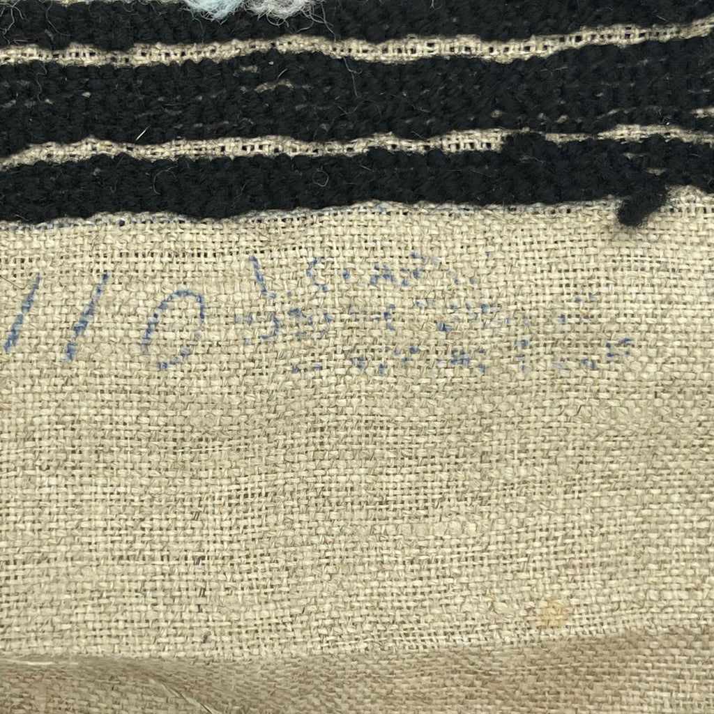 Vintage Canadian Folk Art Hooked Wall Rug Quebec Winter Scene