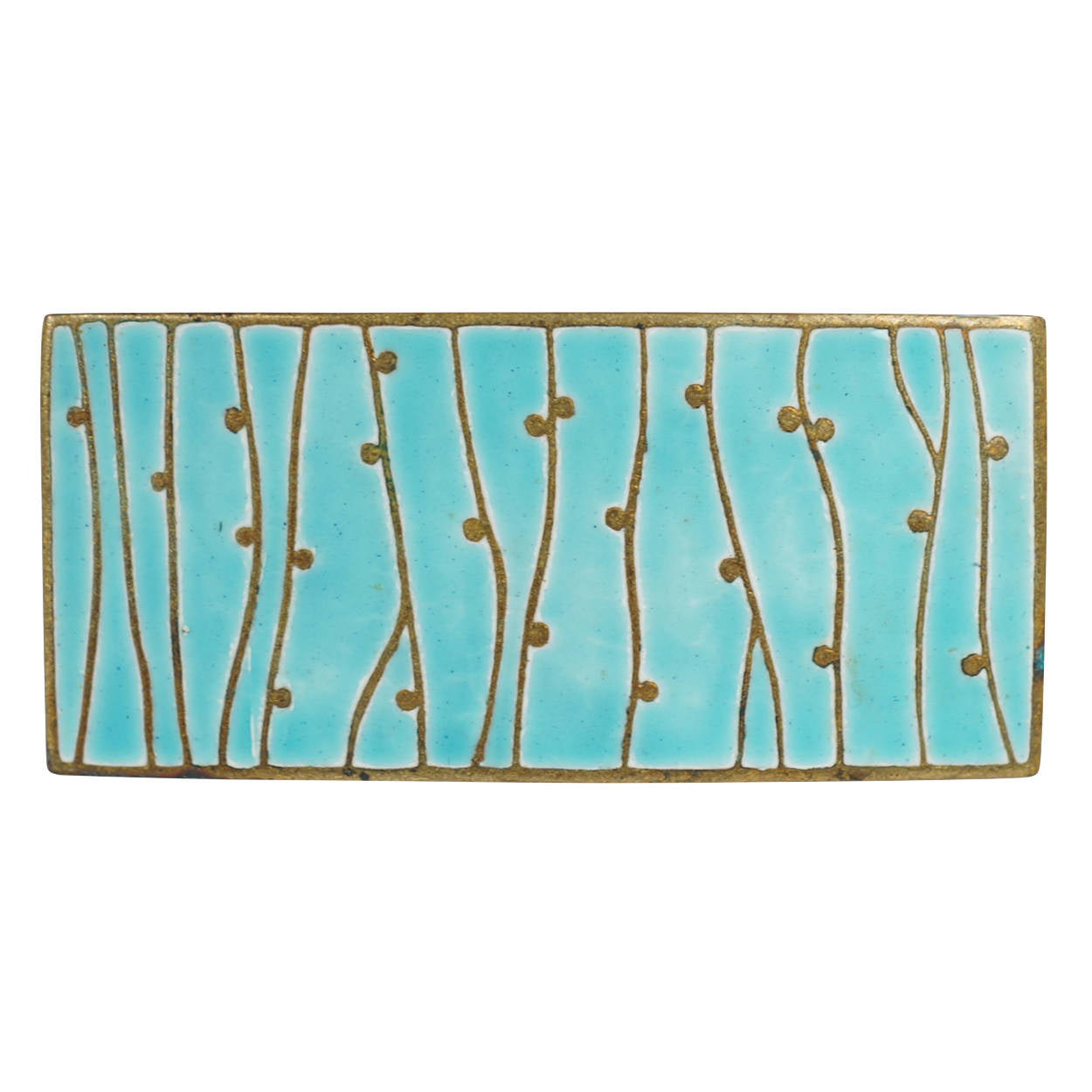 Vintage Soviet Russian Enamel Brooch 1960s Modernist Leningrad Jewelry Workshops - Poppy's Vintage Clothing