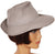 SOLD Vintage 1940s Womens Fedora Gray Felt Hat by Spencer Ladies Size M - Poppy's Vintage Clothing