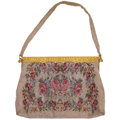 Vintage Beaded Handbag Purse Made in France Spritzer & Fuhrmann Curacao Aruba - Poppy's Vintage Clothing