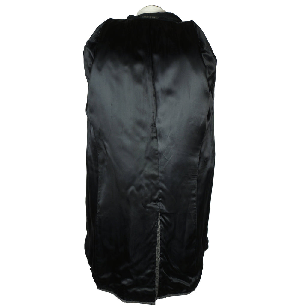 Vintage Mens Wool Coat with Velvet Collar