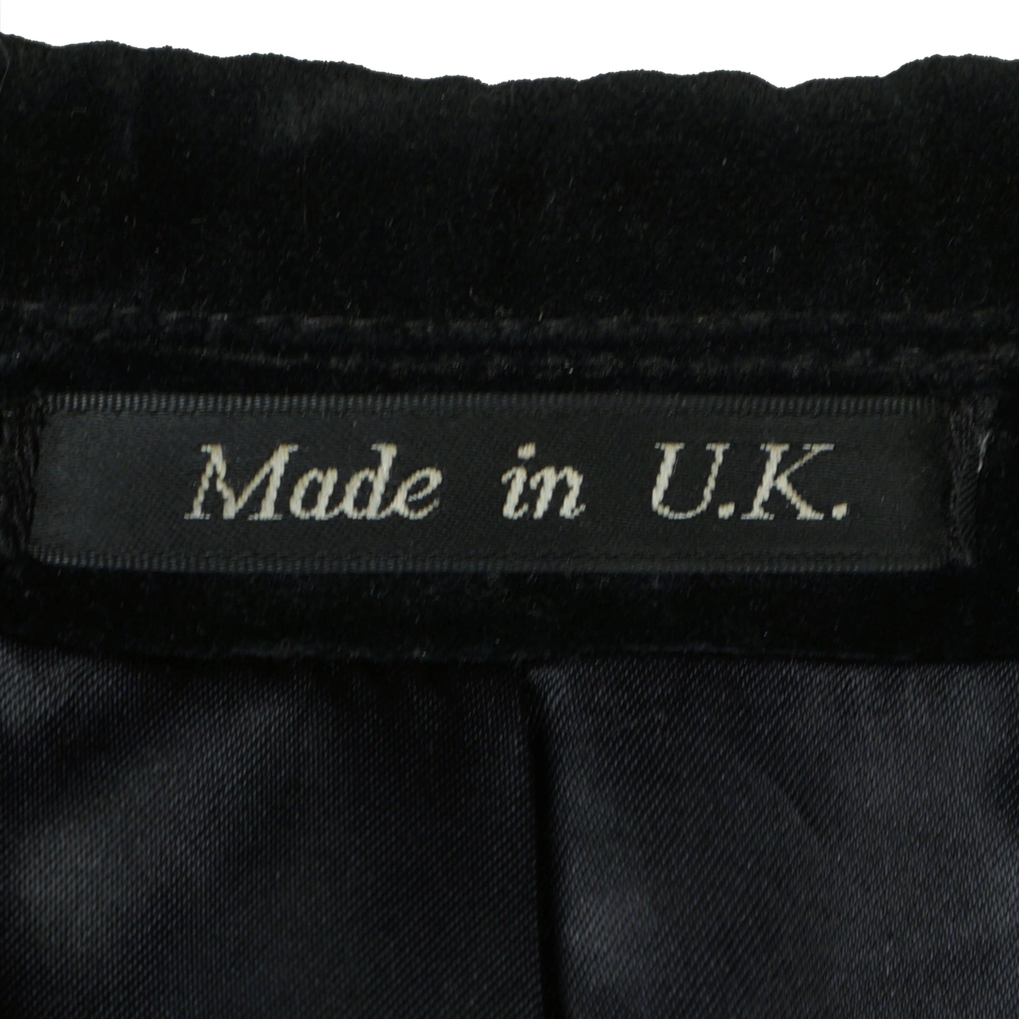Vintage Mens Wool Coat with Velvet Collar