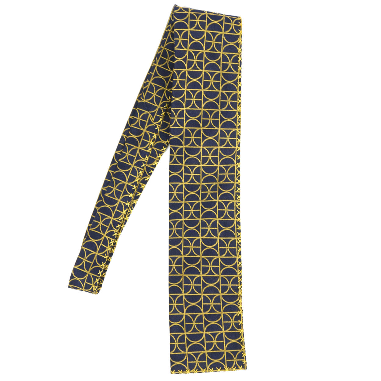 Vintage Mens Silk Tie Stanley Monte Carlo Leo Gret France - Poppy's Vintage Clothing