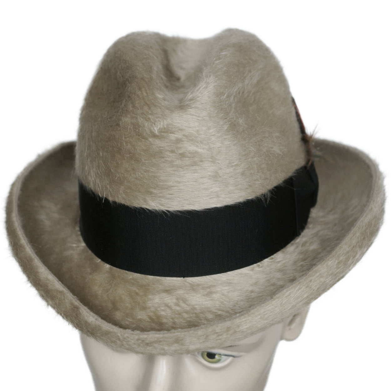 Vintage 60s Stetson Twenty Five Fedora Homburg Hat Canadian Beaver