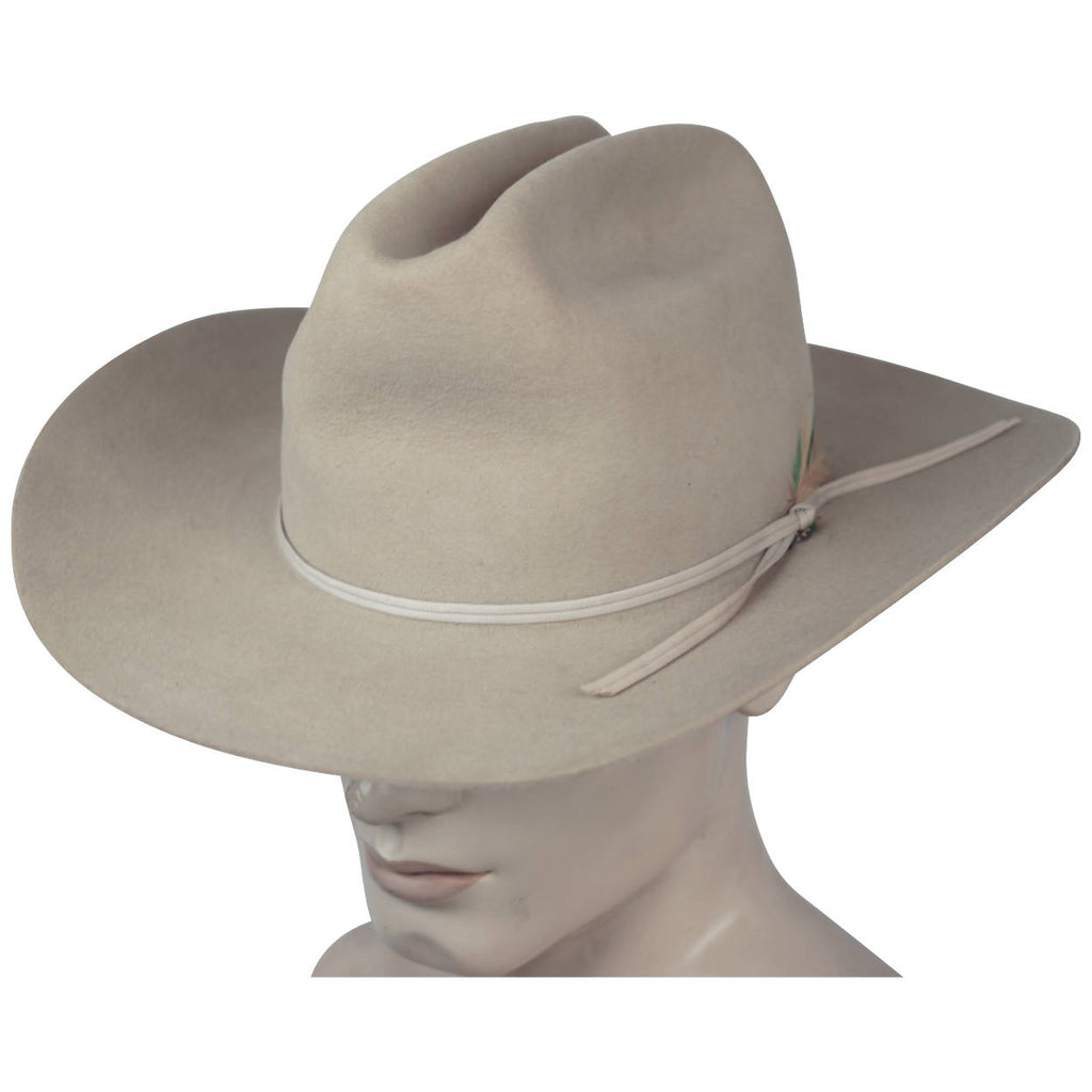 Vintage Stetson Western Cowboy Hat 4X Beaver Size 7 3/8 - Poppy's Vintage Clothing