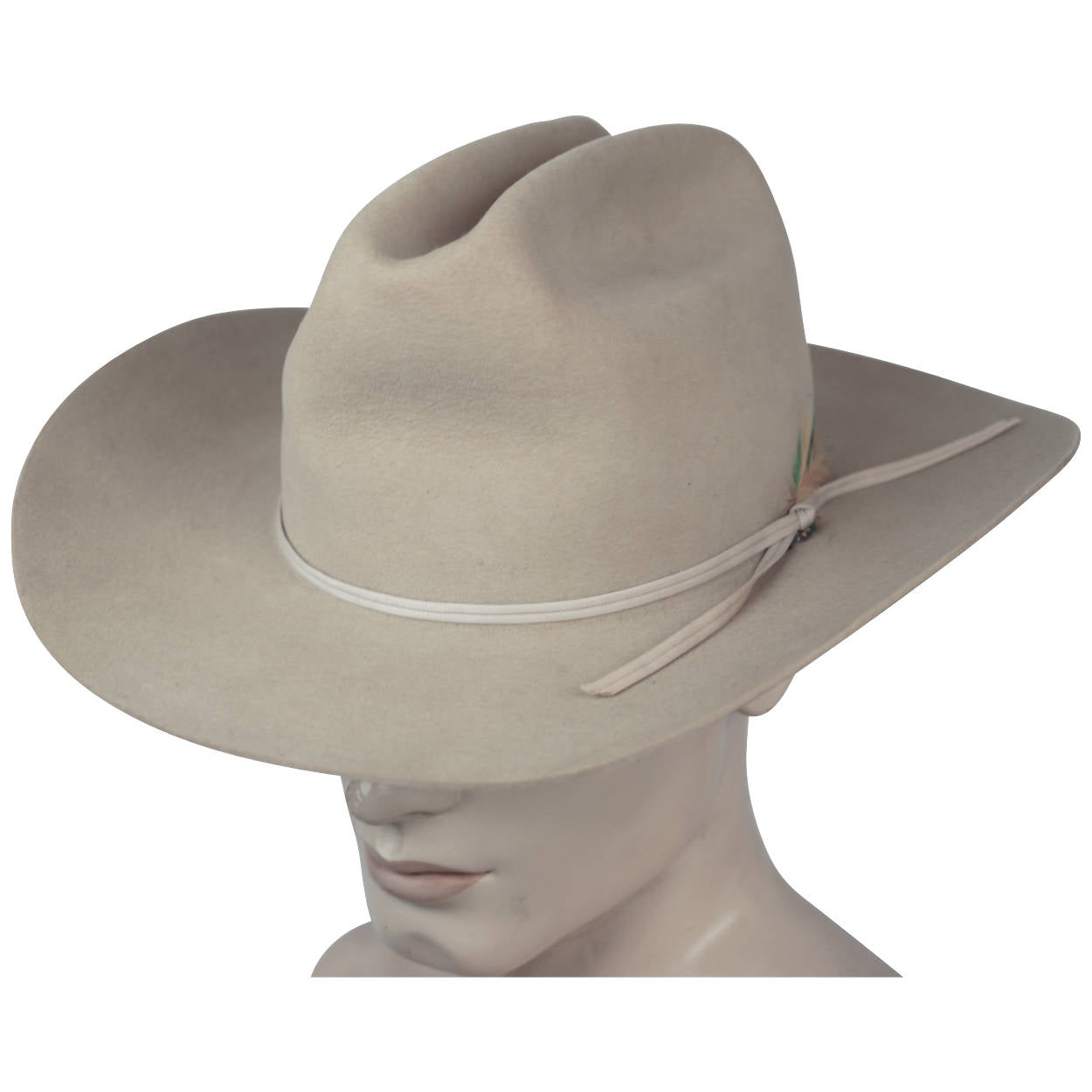 Vintage Stetson Western Cowboy Hat 4X Beaver Size 7 3/8 - Poppy's Vintage Clothing