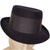 Vintage Royal Stetson Pork Pie Hat Navy Blue Flat Top Fedora Style Size 7 1/8 - Poppy's Vintage Clothing