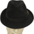 Vintage Imperial Stetson Velurin Fedora Hat Narrow Brim Black Velvet Felt 7 1/8 - Poppy's Vintage Clothing