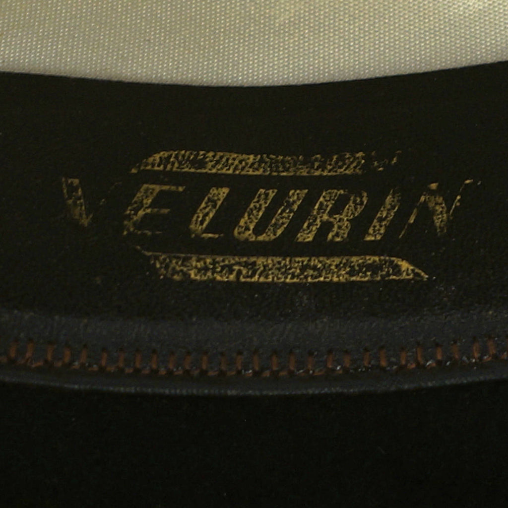 Vintage Imperial Stetson Velurin Fedora Hat Narrow Brim Black Velvet Felt 7 1/8 - Poppy's Vintage Clothing