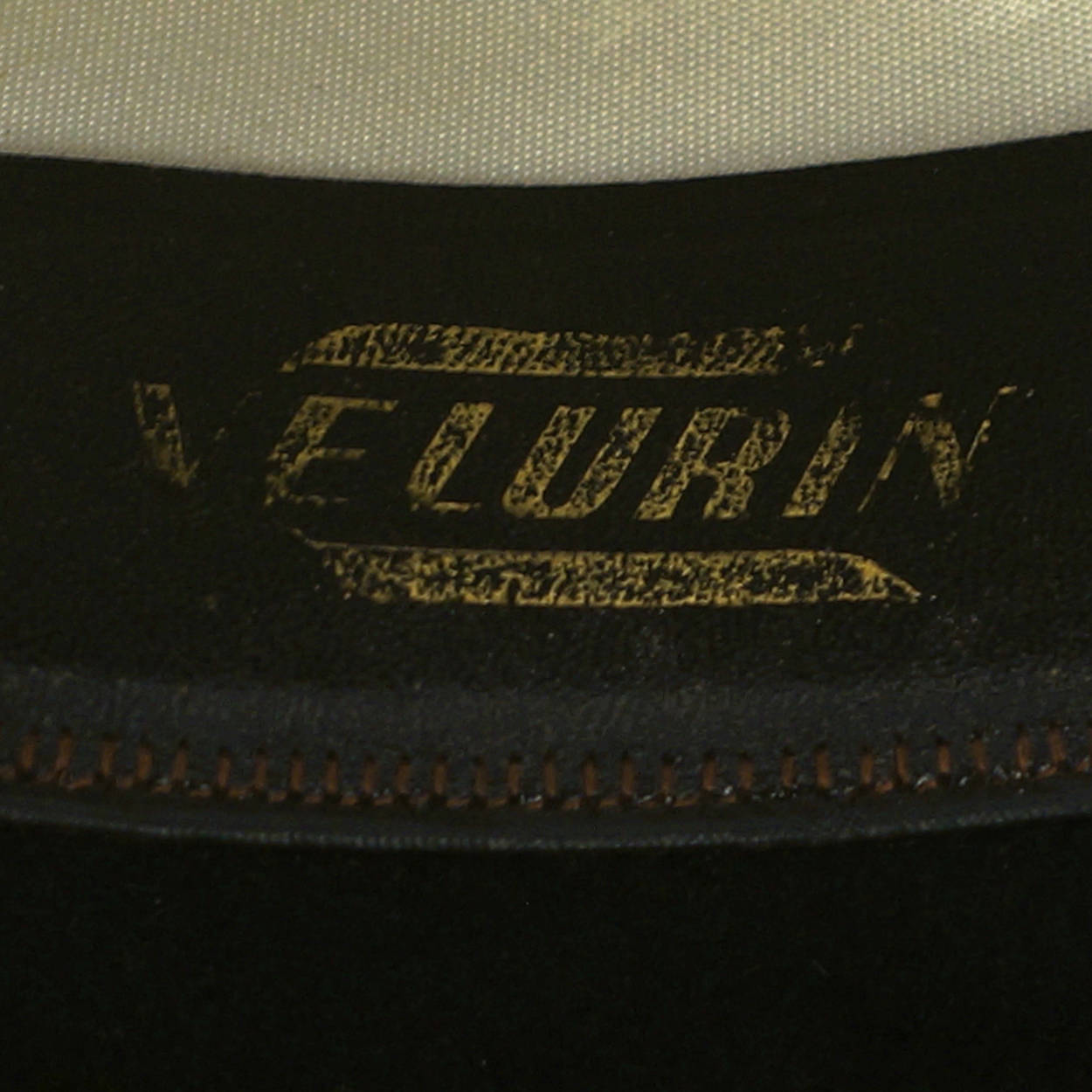 Vintage Imperial Stetson Velurin Fedora Hat Narrow Brim Black Velvet Felt 7 1/8 - Poppy's Vintage Clothing