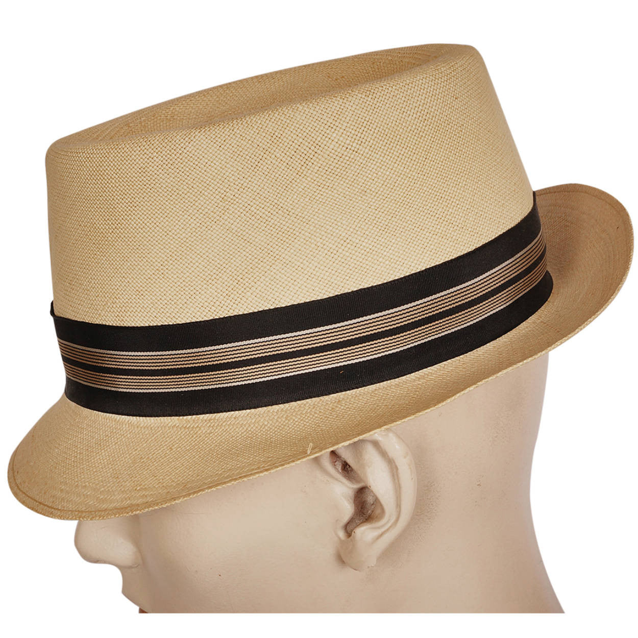 Vintage Stetson Genuine Panama Fedora Hat 1950s Size 7 1/4 - Poppy's Vintage Clothing