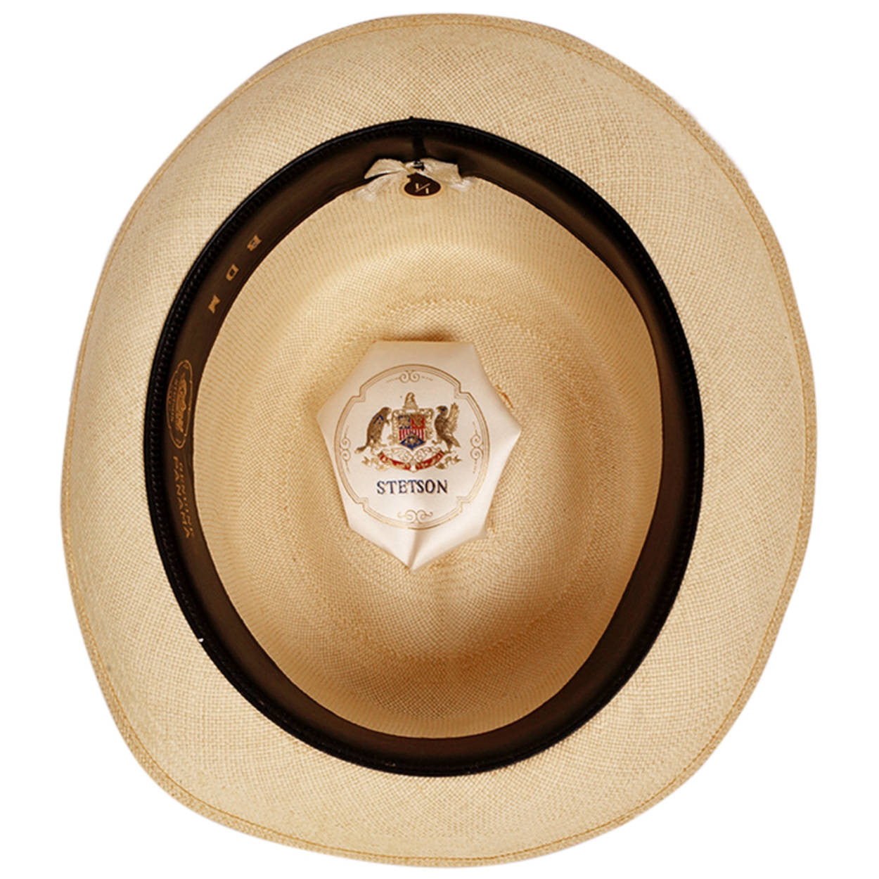 Vintage Stetson Genuine Panama Fedora Hat 1950s Size 7 1/4 - Poppy's Vintage Clothing