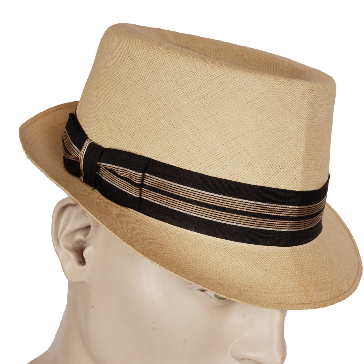 Vintage Stetson Genuine Panama Fedora Hat 1950s Size 7 1/4