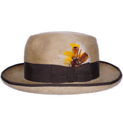 Vintage Stetson Playboy II Plush Fedora Hat Wide Brim Canadian Rondelay Size 7 1/8 - Poppy's Vintage Clothing