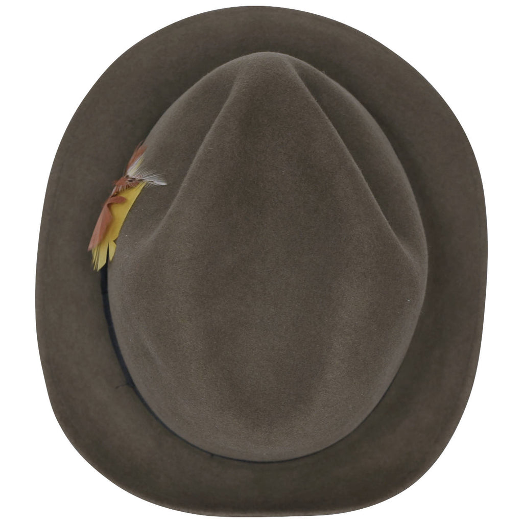 Vintage Mens Royal Stetson Fedora Hat Green Grey Medium 7 1/8 - Poppy's Vintage Clothing