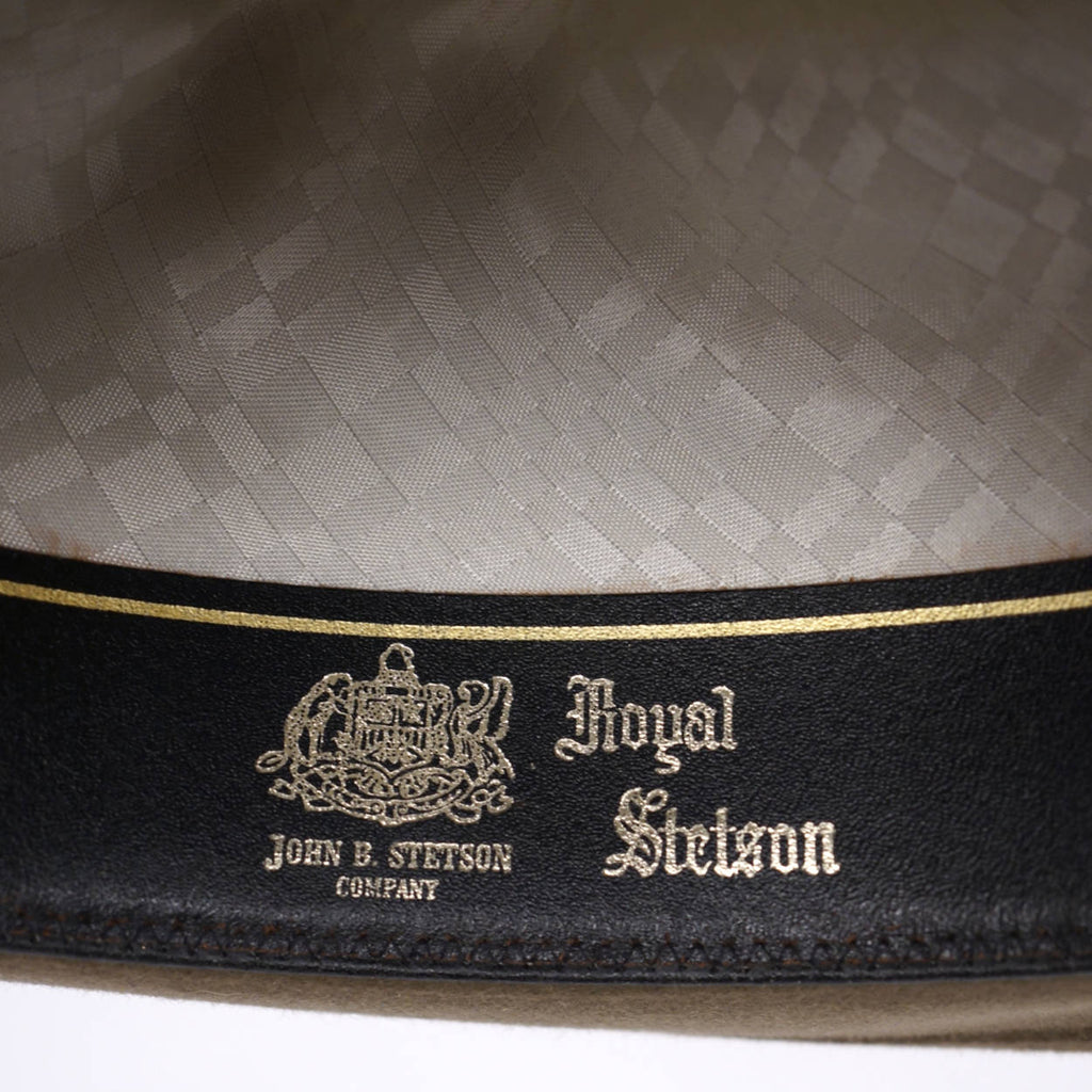 Vintage Mens Royal Stetson Fedora Hat Green Grey Medium 7 1/8 - Poppy's Vintage Clothing