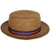 Vintage 60s Stetson Hat Straw Fedora Summer Hat Size 7 1/4 - Poppy's Vintage Clothing