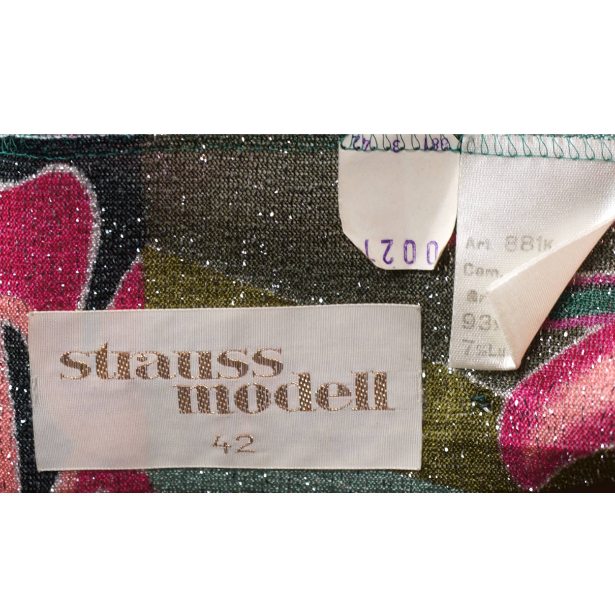 Vintage 1970s 2 Piece Ensemble Blouse &amp; Skirt Set Size L Strauss Modell Germany - Poppy's Vintage Clothing