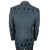 Vintage 1970s Brocade Jacket Blue & Black Formal Mens Size L
