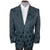 Vintage 1970s Brocade Jacket Blue & Black Formal Mens Size L