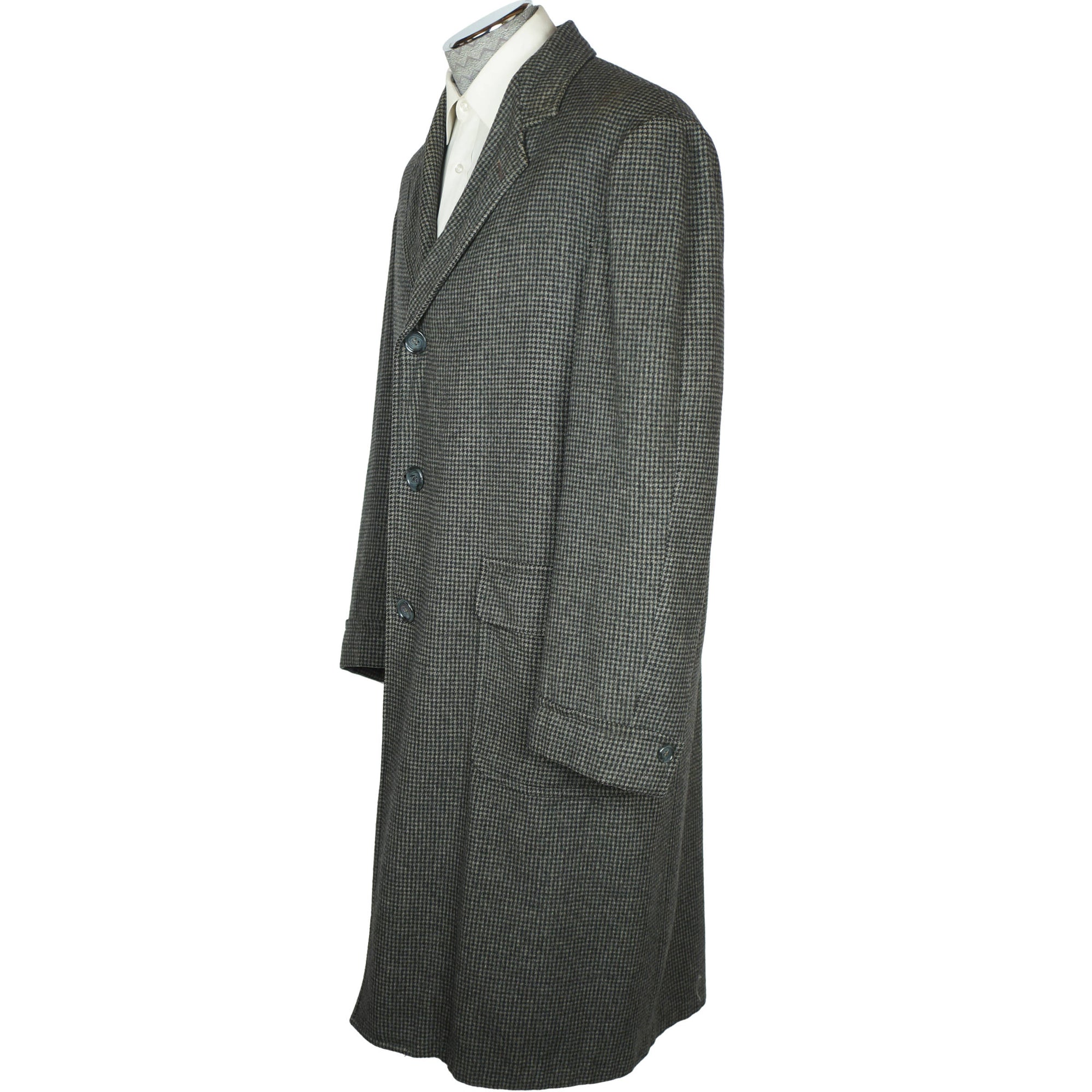 Vintage 50s Wool Coat Mens Overcoat