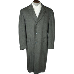 Vintage 50s Wool Coat Mens Overcoat