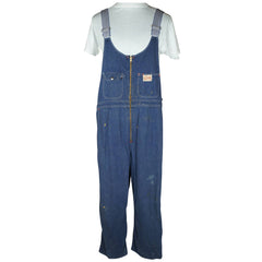 Vintage Denim Workwear Overalls Coveralls Supreme Canada Wabasso 1950s - Poppy's Vintage Clothing