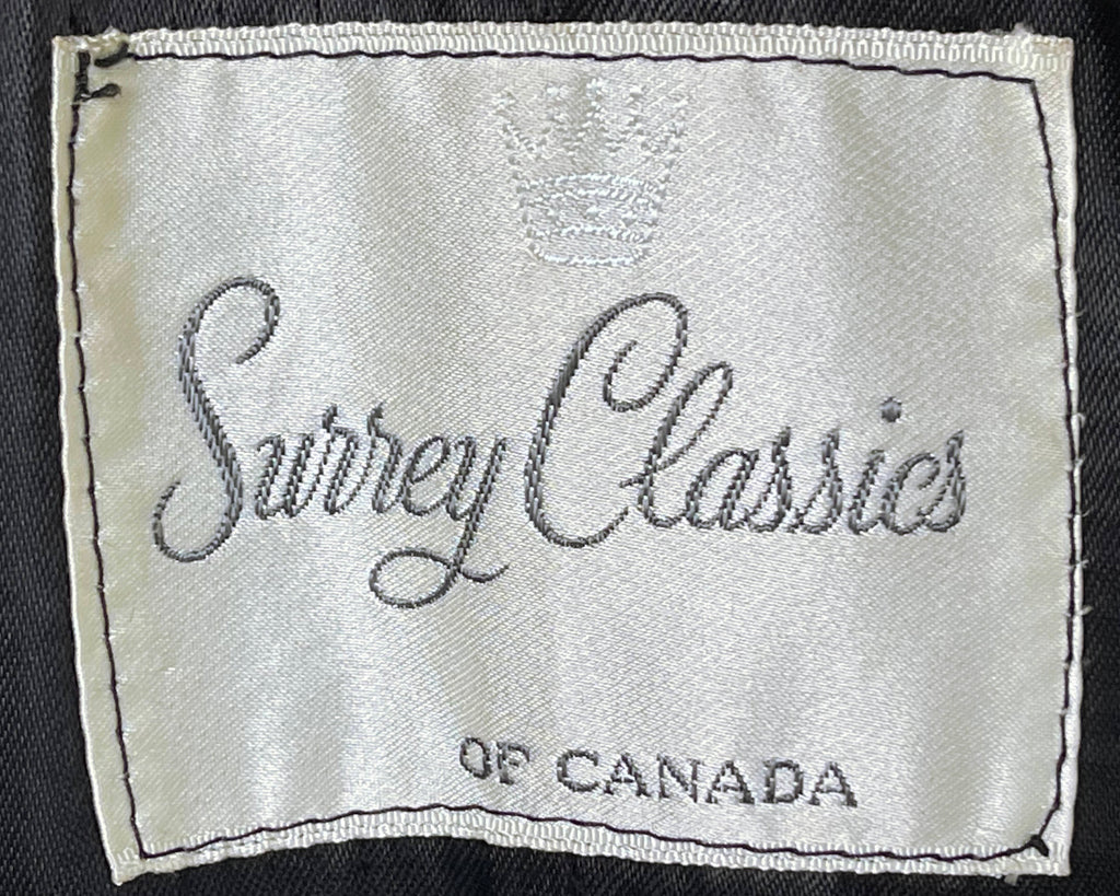 Vintage 1970s Black Velvet Cape Coat by Surrey Classics S M