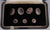 Vintage SWANK Tuxedo Studs & Cufflinks White Gold Plated - Evening Set in Box - Poppy's Vintage Clothing