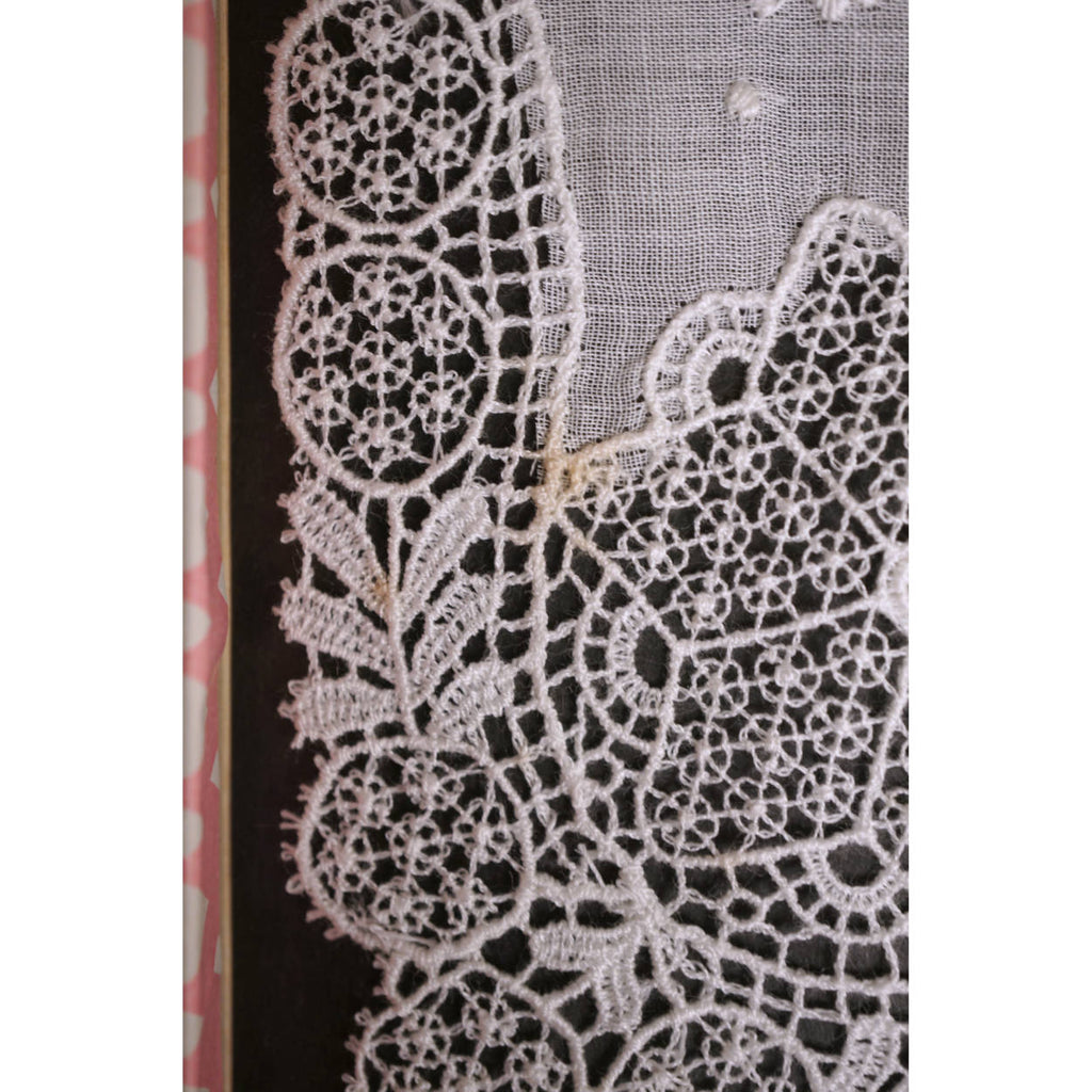 Vintage Swiss Cotton Lace Handkerchief Wedding Hankie Unused in Box Switzerland - Poppy's Vintage Clothing