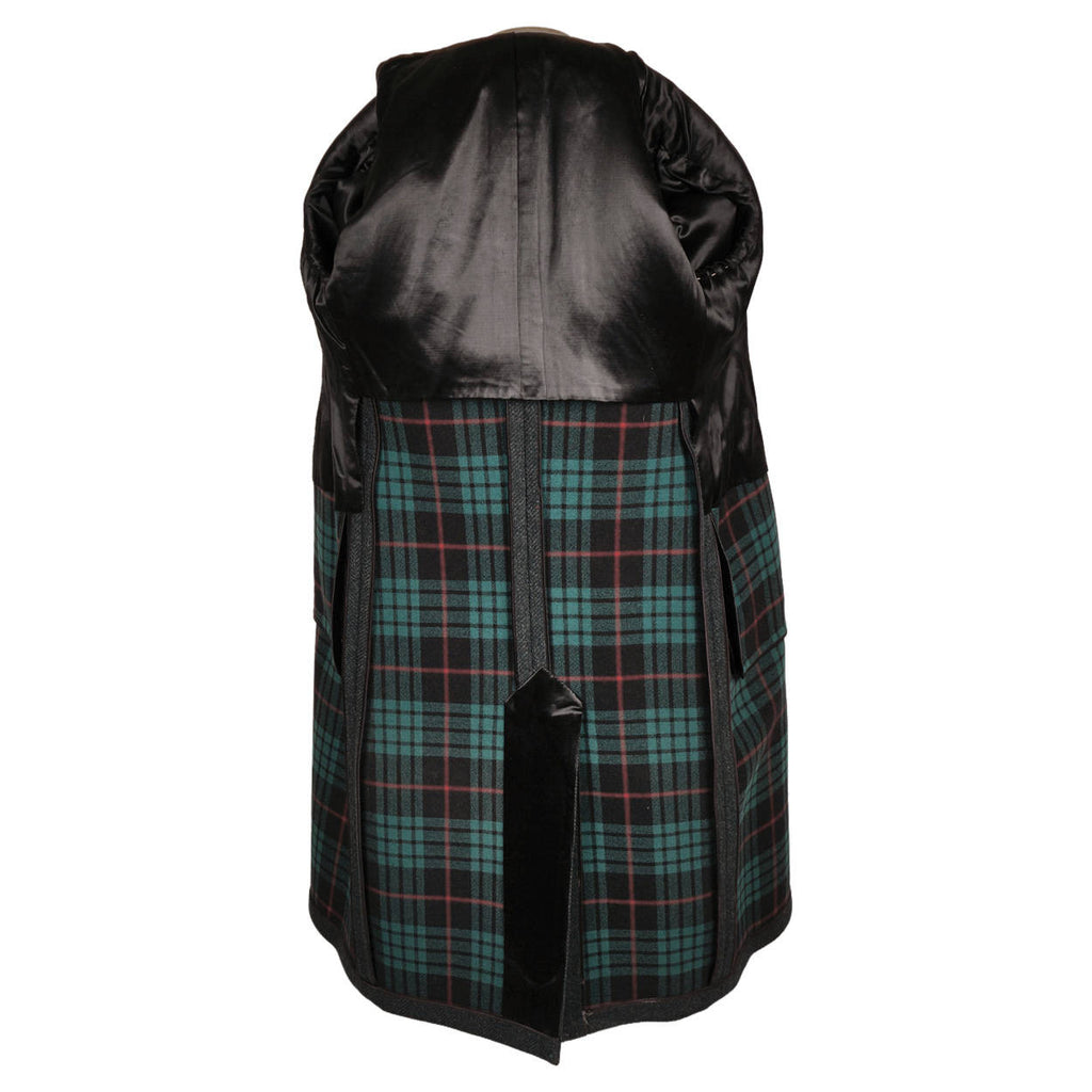 Vintage 1940s Mens Overcoat Green Wool Herringbone Tweed Coat T Eaton Co Size 38 - Poppy's Vintage Clothing