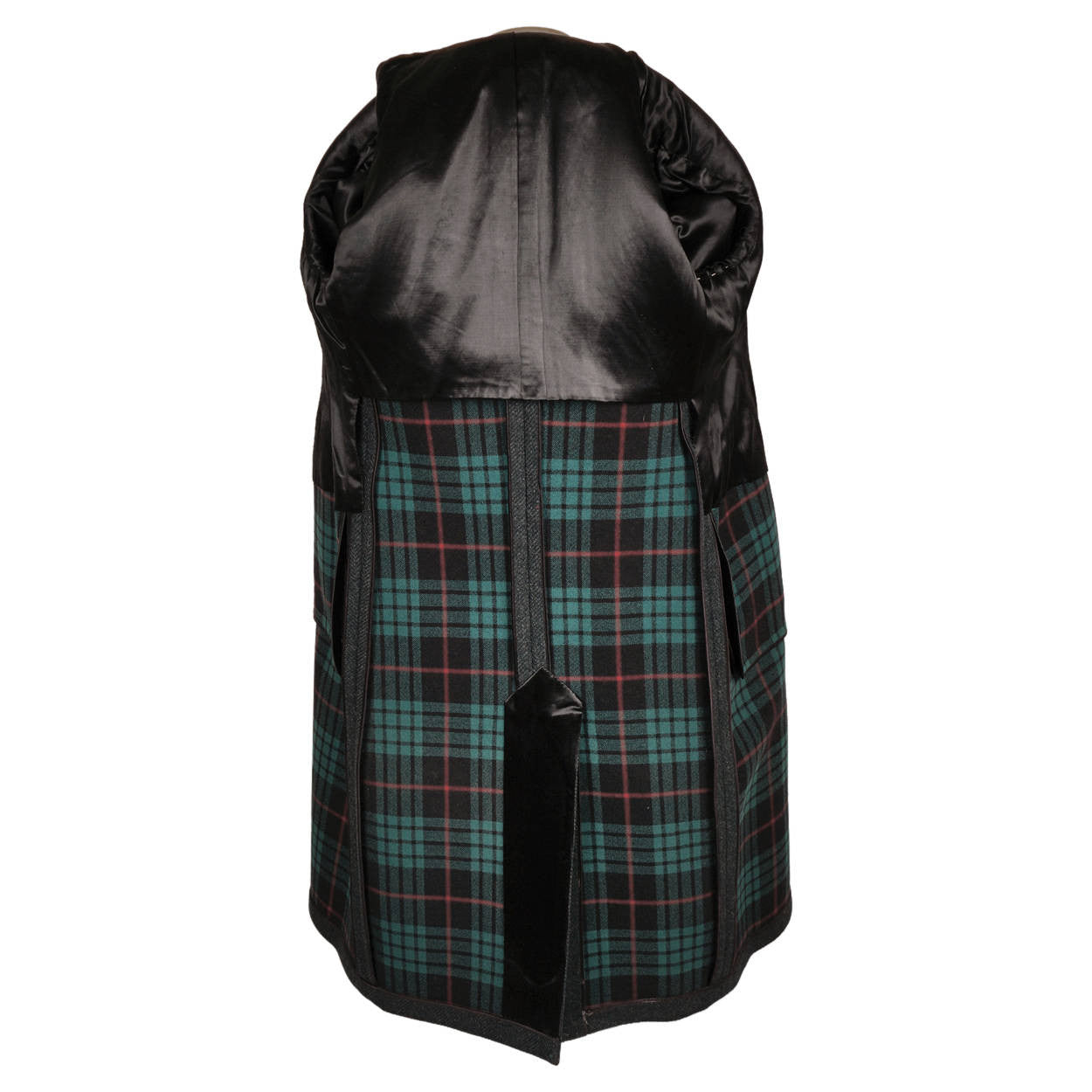 Vintage 1940s Mens Overcoat Green Wool Herringbone Tweed Coat T Eaton Co Size 38 - Poppy's Vintage Clothing