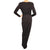 Vintage Tadashi Shoji Bodycon Sheath Evening Gown 1980s Black Jersey Dress Small - Poppy's Vintage Clothing
