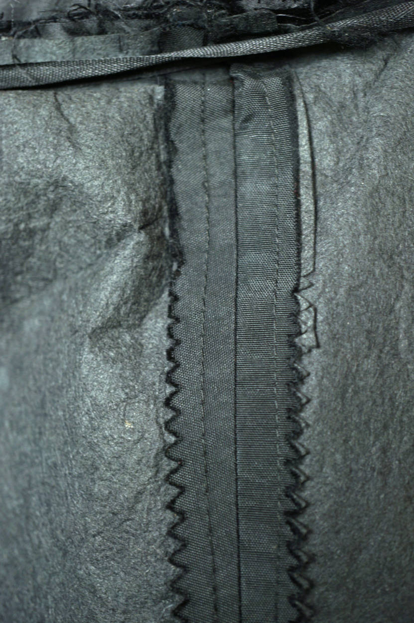 Vintage 1950s Black Silk Taffeta Ball Gown Dress w Bubble Balloon Skirt Size M - Poppy's Vintage Clothing