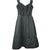 Vintage 1950s Black Silk Taffeta Ball Gown Dress w Bubble Balloon Skirt Size M - Poppy's Vintage Clothing