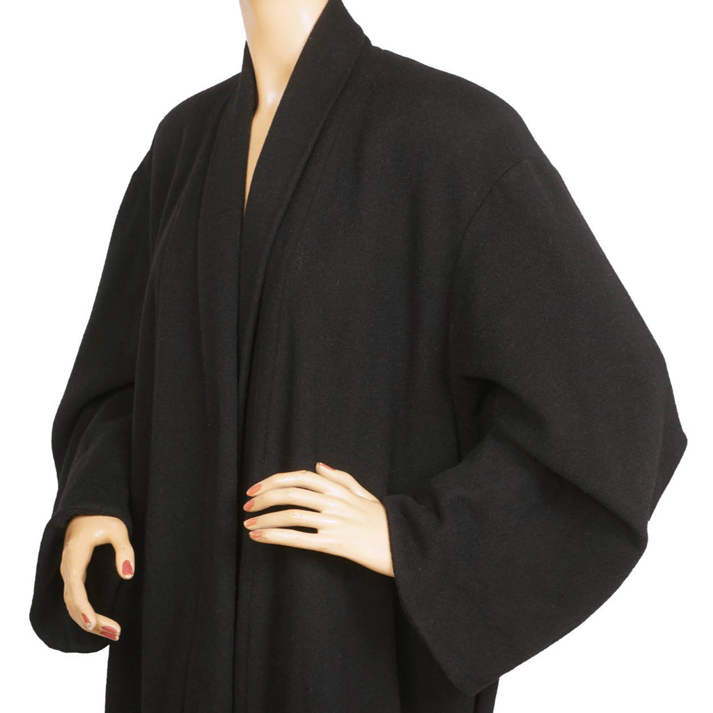 Vintage 1980s Ted Lapidus Paris Coat Cashmere Blend Made in Italy Ladies Size L - Poppy's Vintage Clothing