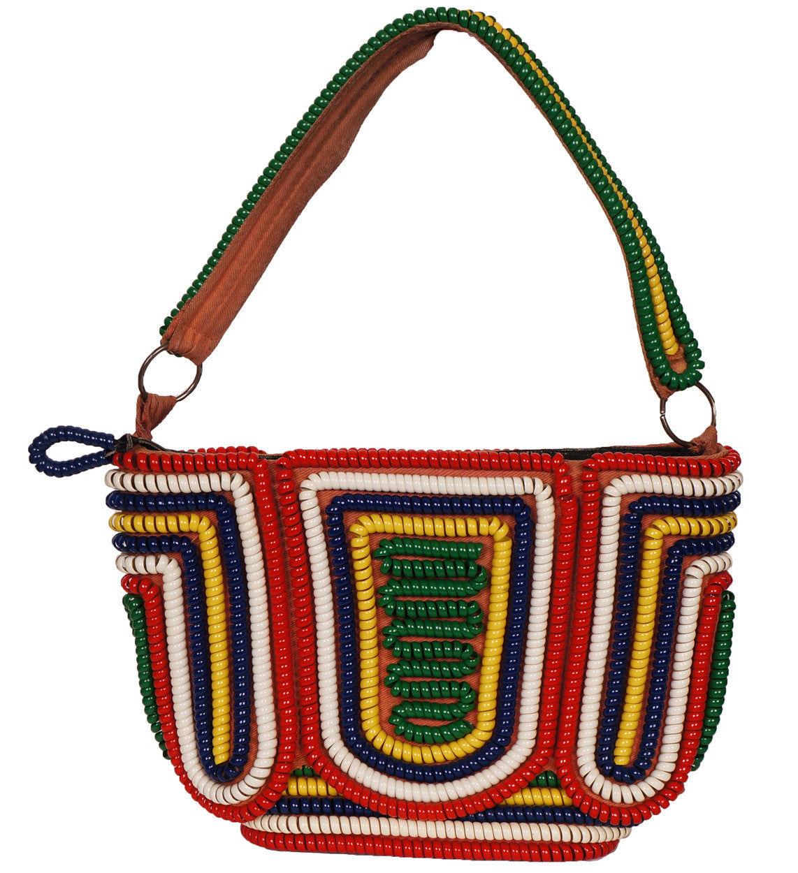 Vintage 1950s Plastic Coil Telephone Cord Handbag Purse with Strap Handle - Poppy's Vintage Clothing