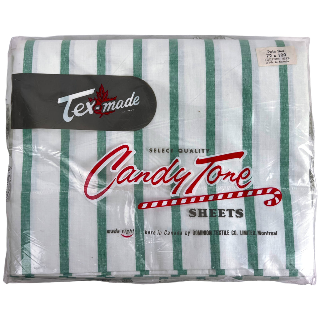 Unused Vintage 1960s Candy Tone Sheets & Pillowcases Twin
