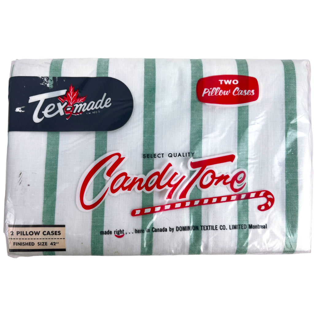 Unused Vintage 1960s Candy Tone Sheets & Pillowcases Twin