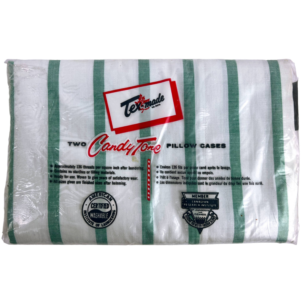 Unused Vintage 1960s Candy Tone Sheets & Pillowcases Twin