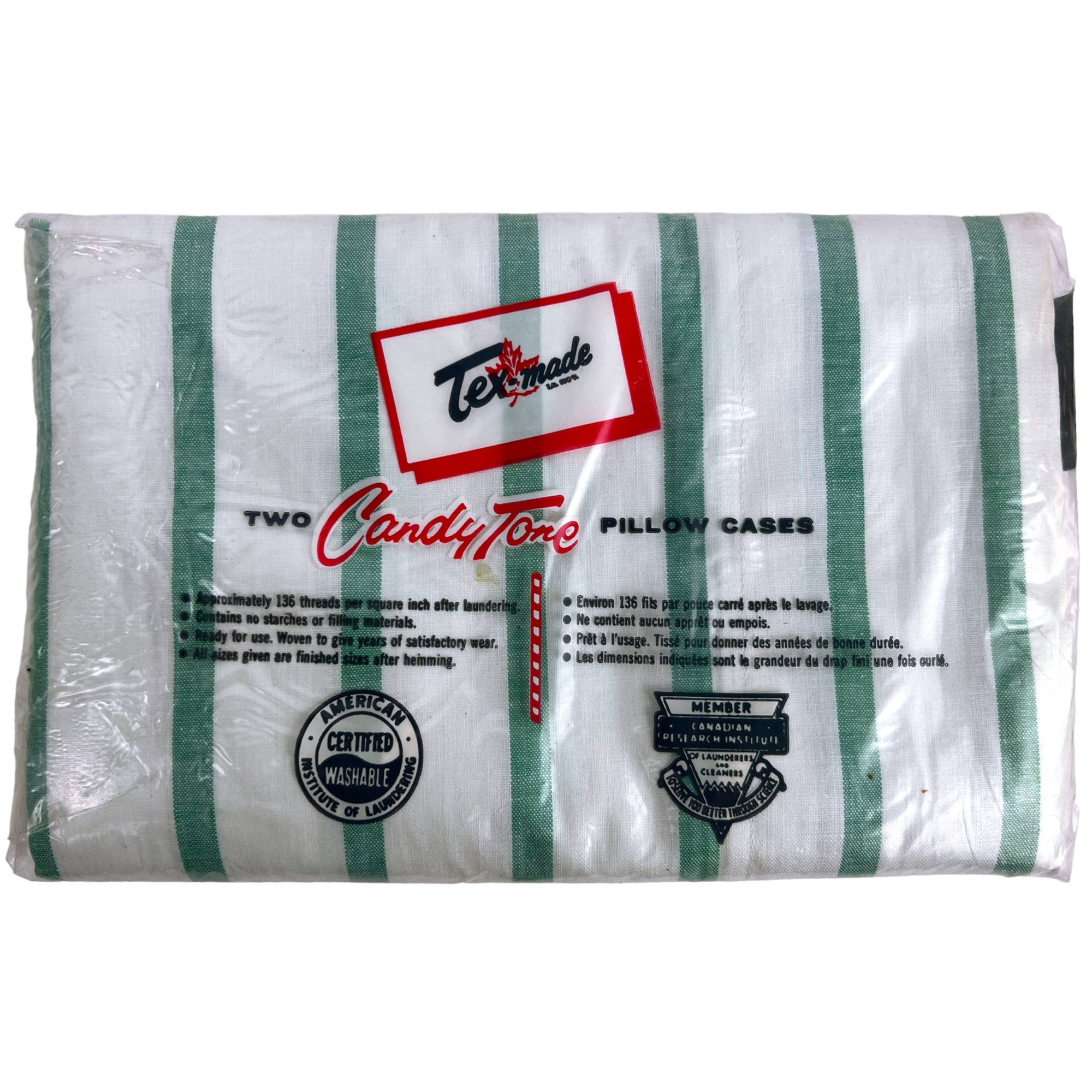 Unused Vintage 1960s Candy Tone Sheets & Pillowcases Twin
